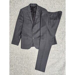 J.Crew Ludlow Tollegno 1900 2-Pcs Suit Blue Jacket Blazer Sz 38S Pants 32X32